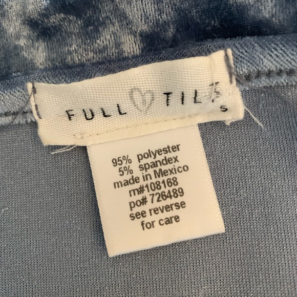 Full Tilt Velvet Blue Top - Picture 8 of 8